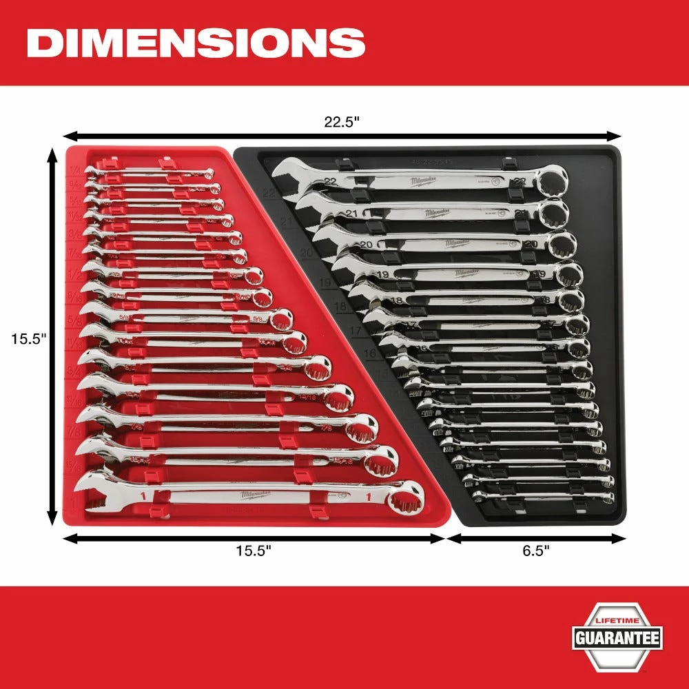 Milwaukee Combination SAE Wrench Mechanics Tool Kit, 15 Piece Set - 153812014 - Wrench & Wrench Sets 10 Milwaukee Combination SAE Wrench Mechanics Tool Kit, 15 Piece Set - 153812014 - Wrench & Wrench Sets - Image 8