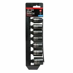 Crimson Force Tools 7 Piece 1/2" Drive SAE Impact Socket Set - 7019611 - Sockets & Socket Sets