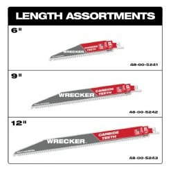 Milwaukee The Wrecker™ 6 TPI SAWZALL® Blades with Carbide Teeth, 1 Pack - 48-00-5242 - Blades & Knives -Tools Online Store 097aa89629a87197aed9480f583827526cd254c5 2022013236 3