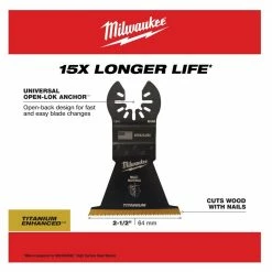 Milwaukee® Open-Lok™ 2-1/2" Titanium Enhanced Bi-Metal Multi-Material Blade, 1 Pack - 49-25-1241 - Blades & Knives -Tools Online Store 14b6038214145e0a4fb49995c098c1c99ef72c32 24890359 7