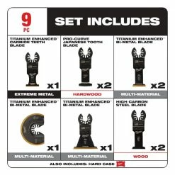 Milwaukee® Open-Lok™ 9 Piece Multi-Tool Blade Kit - 49-10-9113 - Blades & Knives -Tools Online Store 14d1cff45c25d2e467f6102ffd56bdfbde15bee2 24890350 4