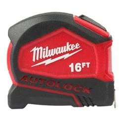 Milwaukee 16ft Compact Auto-Lock Tape Measure 48-22-6816 - Measuring Tools