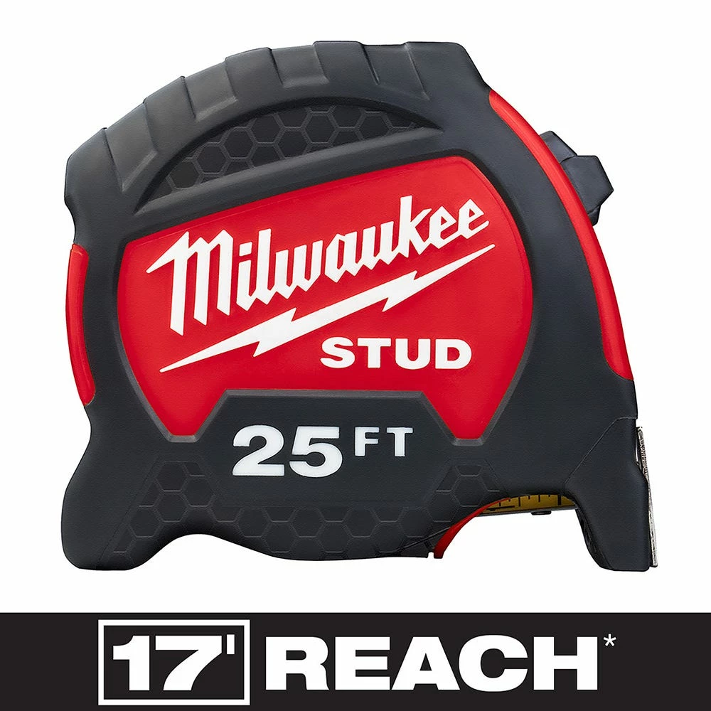 Milwaukee 25' STUD™ Tape Measure with 17' Reach - 48-22-9725 - Measuring Tools 15 Milwaukee 25' STUD™ Tape Measure with 17' Reach - 48-22-9725 - Measuring Tools - Image 13