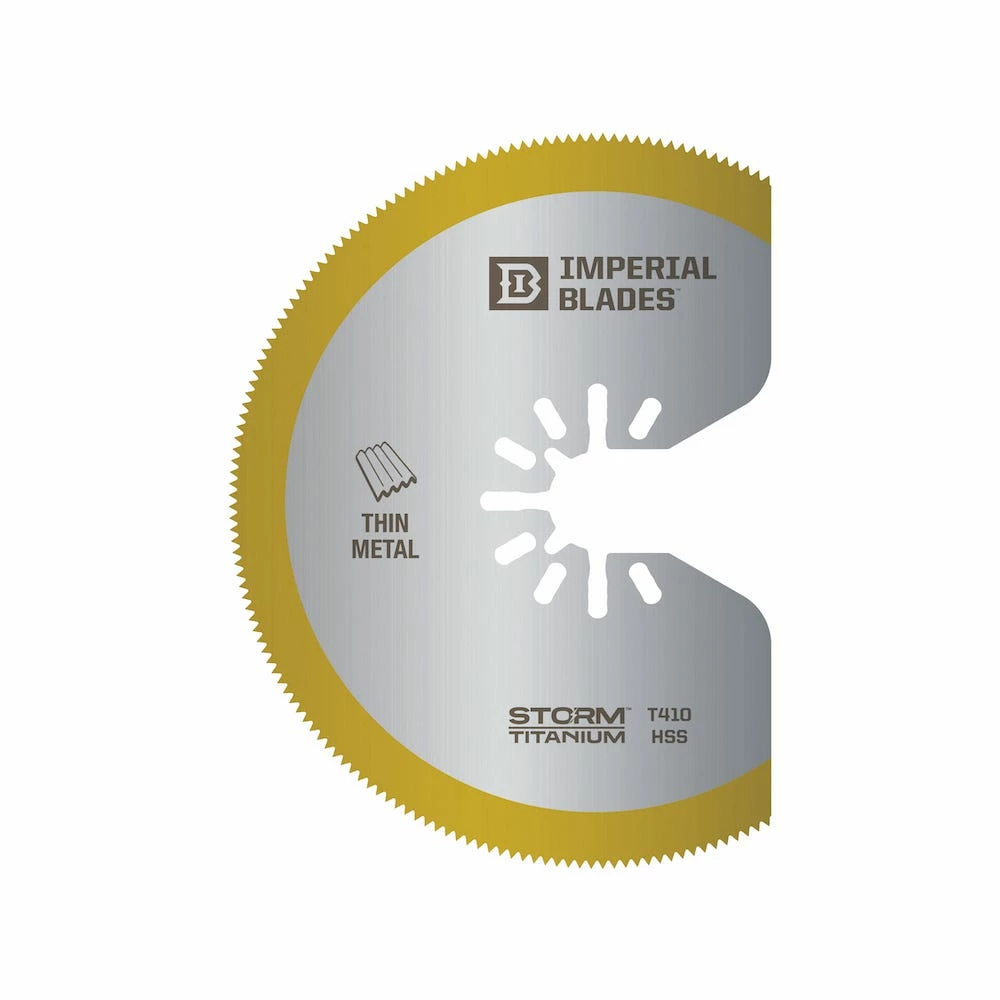 Imperial Blades One Fit 3-1/8" Carbide Extreme Storm Titanium Thin Metal Segment Blade, 1 Piece - 98443011 - Blades & Knives 3 Imperial Blades One Fit 3-1/8" Carbide Extreme Storm Titanium Thin Metal Segment Blade, 1 Piece - 98443011 - Blades & Knives