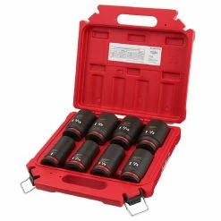 Milwaukee Shockwave™ Impact Duty™ 3/4" Drive SAE Deep 6 Point Socket Set, 8 Piece Set - 49-66-7018 - Sockets & Socket Sets -Tools Online Store 2e4939382d6766b1f7cf8edab12cd76ac5e36b38 24890374 5