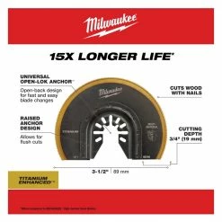 Milwaukee® Open-Lok™ 3-1/2" Titanium Enhanced Bi-Metal Segmented Blade, 1 Pack - 49-25-1271 - Blades & Knives -Tools Online Store 3ae8ba3a5a89ab2ccca7e7bb76ac77fa9524ec4e 24890362 5