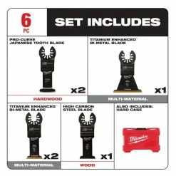 Milwaukee® Open-Lok™ 6 Piece Multi-Tool Blade Kit - 49-10-9112 - Blades & Knives -Tools Online Store 46b0d489640dcf848827c5102a9c07fff3f78e26 24890349 4