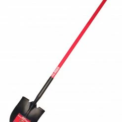 Bully Tools Round Point Shovel with Fiberglass Long Handle - 62515 - Digging Tools