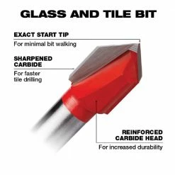 Milwaukee Glass and Tile Bit Set, 4-Piece - 48-20-8988 - Power Tool Accessories -Tools Online Store 4dc8b2f38abe4f2f0cc3151139249e805cf10c13 24890383 3
