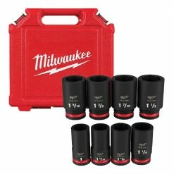 Milwaukee Shockwave™ Impact Duty™ 3/4" Drive SAE Deep 6 Point Socket Set, 8 Piece Set - 49-66-7018 - Sockets & Socket Sets -Tools Online Store 4e9c25920cb07043fcca1d2ff9a59051fa963e14 24890374 4