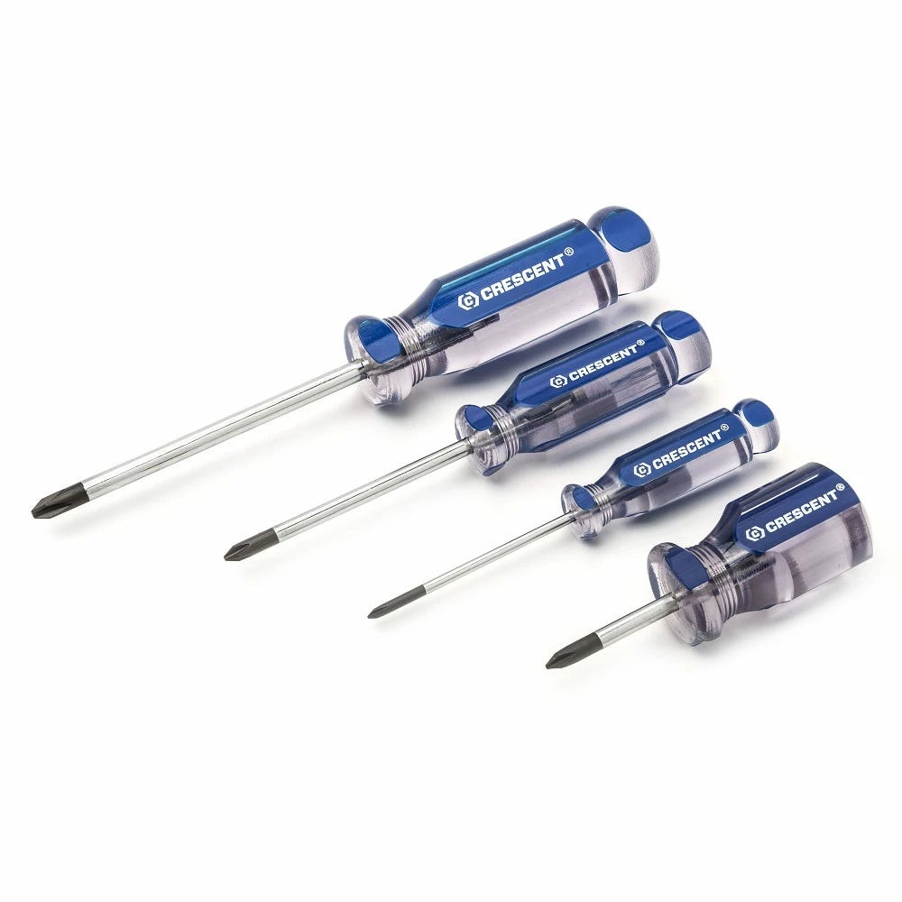 Crescent 4 Piece Phillips Acetate Screwdriver Set - 55032122 - Screw Drivers 3 Crescent 4 Piece Phillips Acetate Screwdriver Set - 55032122 - Screw Drivers