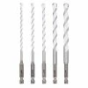 Milwaukee Shockwave™ Carbide Multi-Material Drill Bits, 5-Piece Kit - 48-20-8898 - Power Tool Accessories -Tools Online Store 54ac4208af0a68780035549458d0695833104060 24890346