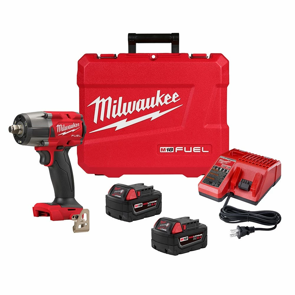 Milwaukee M18 FUEL™ 1/2 Mid-Torque Impact Wrench with Friction Ring Kit - 2962-22 - Wrench & Wrench Sets 10 Milwaukee M18 FUEL™ 1/2 Mid-Torque Impact Wrench with Friction Ring Kit - 2962-22 - Wrench & Wrench Sets - Image 8