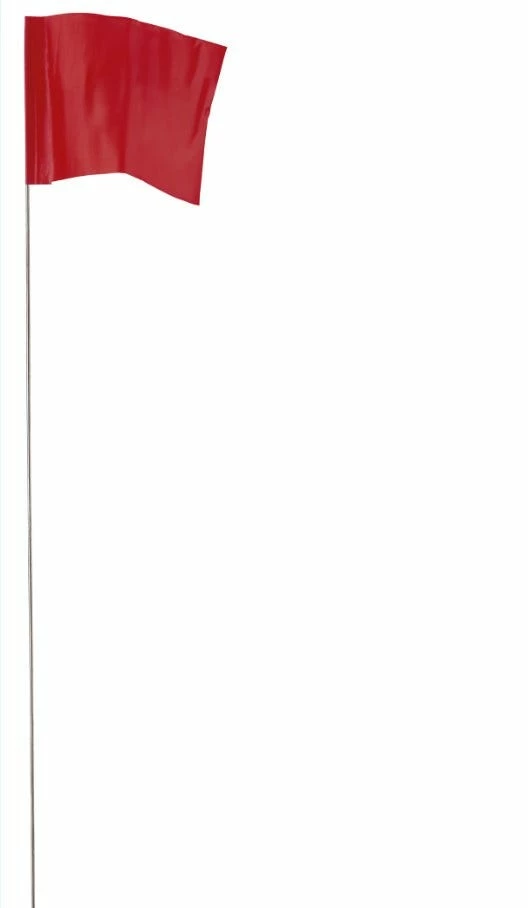 Empire Red Stake Flags - 100Ct - Leveling & Squares 3 Empire Red Stake Flags - 100Ct - Leveling & Squares