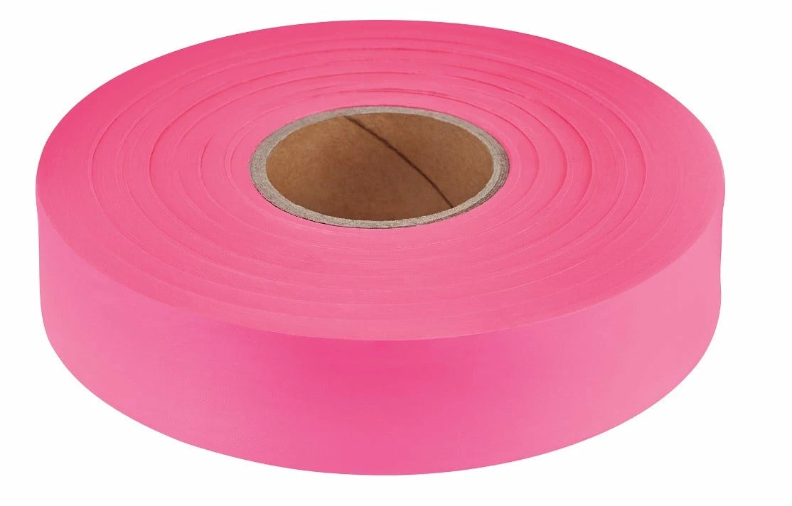 Empire 1-In X 600-Ft Pink Flagging Tape - Leveling & Squares 4 Empire 1-In X 600-Ft Pink Flagging Tape - Leveling & Squares - Image 2