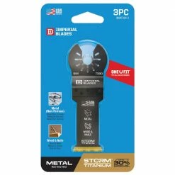 Imperial Blades One Fit 1-1/8" Carbide Extreme Storm Titanium Metal Blade, 3 Piece - 98443006 - Blades & Knives -Tools Online Store 62b9b242074dc4325b402382e95477b4f6b36bf9 98443006 1