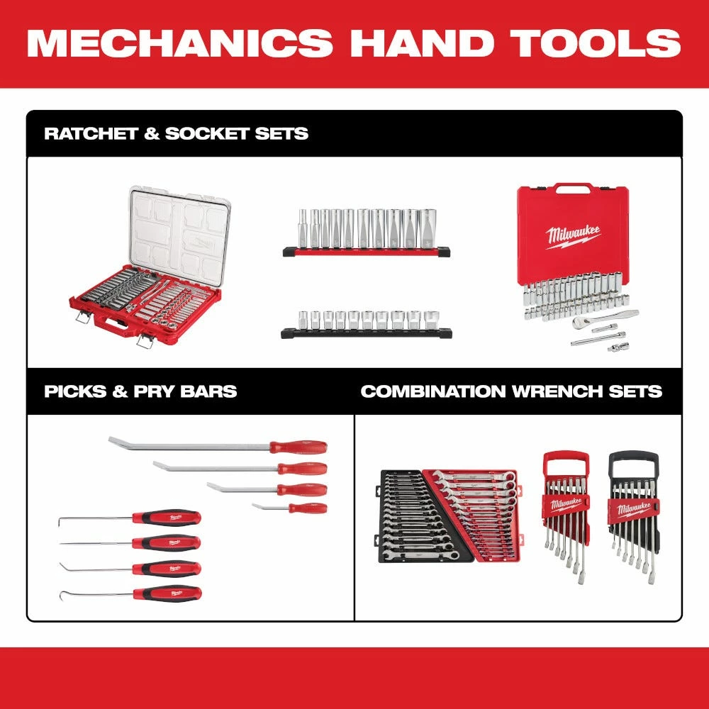 Milwaukee Combination SAE Wrench Mechanics Tool Kit, 15 Piece Set - 153812014 - Wrench & Wrench Sets 7 Milwaukee Combination SAE Wrench Mechanics Tool Kit, 15 Piece Set - 153812014 - Wrench & Wrench Sets - Image 5