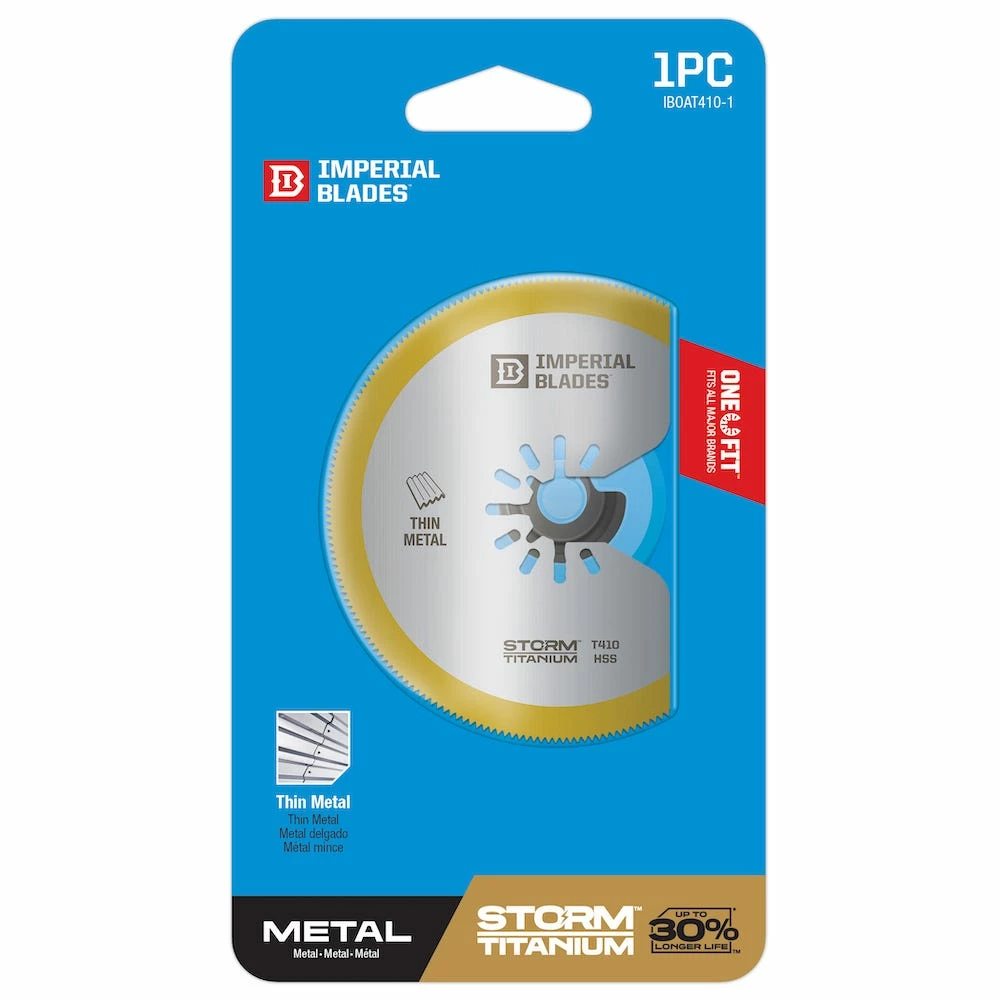Imperial Blades One Fit 3-1/8" Carbide Extreme Storm Titanium Thin Metal Segment Blade, 1 Piece - 98443011 - Blades & Knives 4 Imperial Blades One Fit 3-1/8" Carbide Extreme Storm Titanium Thin Metal Segment Blade, 1 Piece - 98443011 - Blades & Knives - Image 2