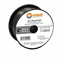 Hobart ER 70S6 Carbon Steel Solid Wire 024 2 lb Spool H305401R19 - Soldering Guns, Irons & Accessories