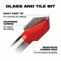 Milwaukee 3/16" Carbide Tipped Glass and Tile Drill Bit - 48-20-8981 - Power Tool Accessories 9 Milwaukee 3/16" Carbide Tipped Glass and Tile Drill Bit - 48-20-8981 - Power Tool Accessories -Tools Online Store 68e71db357d5246e8f23027d11389a9df79d62d6 24890378 3