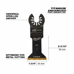 Milwaukee® Open-Lok™ 1-3/4" Titanium Enhanced Bi-Metal Metal Blade, 3 Pack - 49-25-1263 - Blades & Knives -Tools Online Store 6c01ff8675f319b11b0973ec9f81bf1bca955db9 24890361 5
