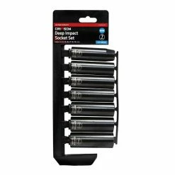 Crimson Force Tools 7 Piece 1/2" Drive Metric Deep Impact Socket Set - 7019616 - Sockets & Socket Sets