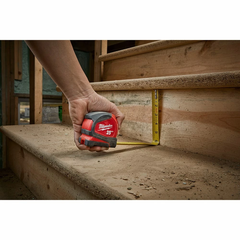 Milwaukee 25' Compact Tape Measure - 48-22-6625 - Leveling & Squares 6 Milwaukee 25' Compact Tape Measure - 48-22-6625 - Leveling & Squares - Image 4
