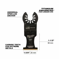 Milwaukee® Open-Lok™ 1-3/8" Titanium Enhanced Carbide Teeth Metal Blade, 3 Pack - 49-25-1503 - Blades & Knives -Tools Online Store 6f900c0e947ece09fccbf65eb635e8a6b7acb1ea 24890364 7