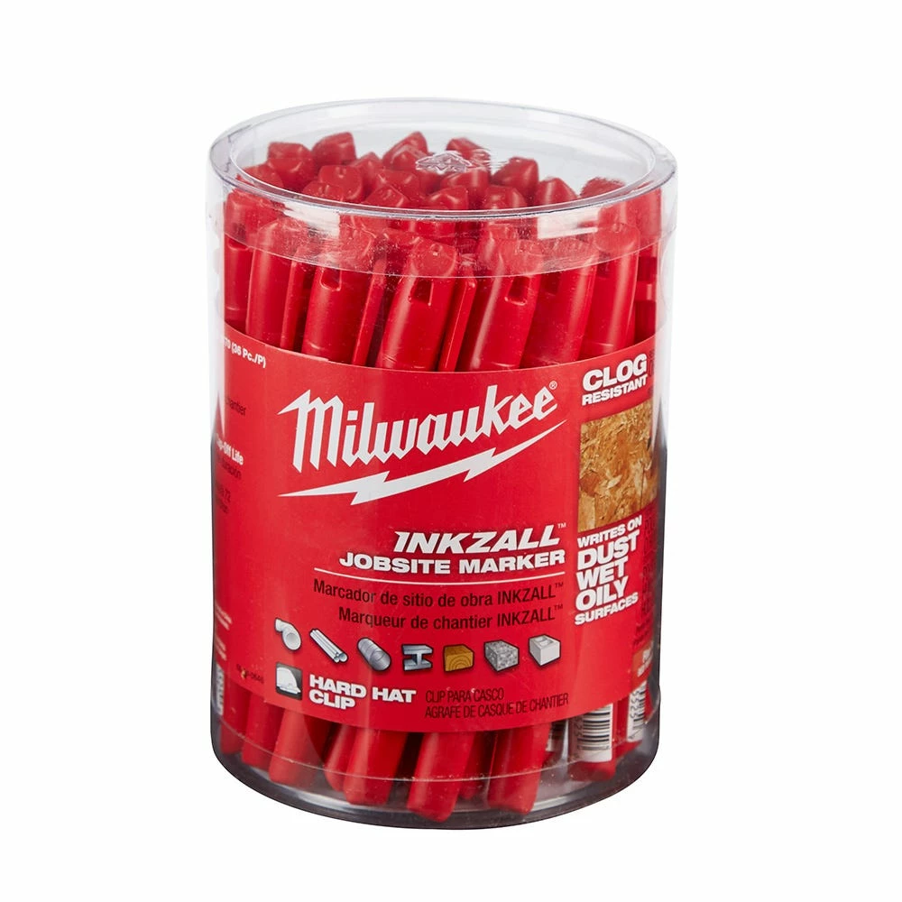 Milwaukee Inkzall™ Red Fine Point Jobsite Permanent Marker - 15386682 - Marking Tools 6 Milwaukee Inkzall™ Red Fine Point Jobsite Permanent Marker - 15386682 - Marking Tools - Image 4
