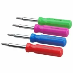 Various Brands 6-in-1 Screwdriver, (1 Count) Assorted Colors - 66126 - Tools