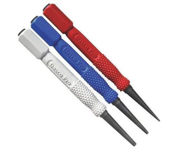 Dasco Pro 3pc Nail Set 76 - Chisels & Punches 3 Dasco Pro 3pc Nail Set 76 - Chisels & Punches