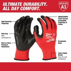 Milwaukee Nitrile Level 3 Cut Resistant Dipped Work Gloves - L 48-22-8932 - Leveling & Squares -Tools Online Store 7a9e39baad79d4b79611bd4eb9317d80d9def385 48 22 8932 WEB