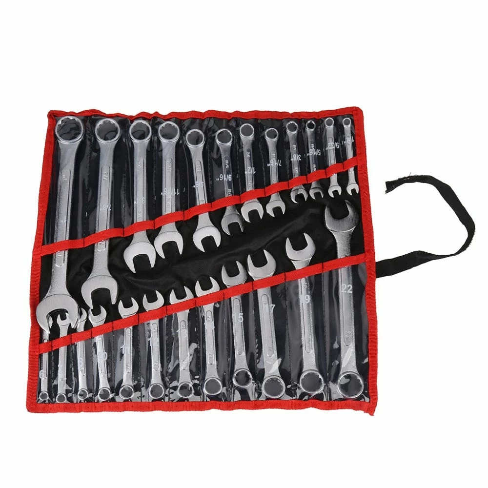 Real Work Tools™ Wrench Set With Pouch, 24 Piece Set - RW-2448-011 - Wrench & Wrench Sets 3 Real Work Tools™ Wrench Set With Pouch, 24 Piece Set - RW-2448-011 - Wrench & Wrench Sets