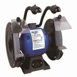 Real Work Tools™ Bench Grinder with Light - BG115-8L