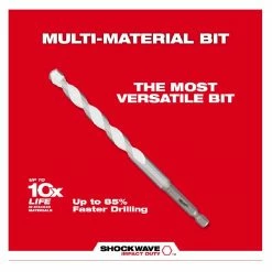 Milwaukee 3/8" x 4" x 6" Shockwave™ Carbide Multi-Material Drill Bit - 48-20-8890 - Power Tool Accessories -Tools Online Store 8123b8a8548b8c1885eda389f4069ad6406fda54 24890344 4