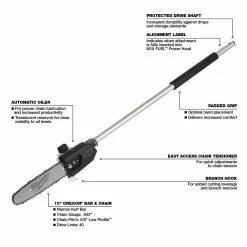 Milwaukee M18 Quiklok Pole Saw Attachment - 49-16-2720 - Leveling & Squares -Tools Online Store 8afe23294c4286a67a91f8b4eb77554323d1a576 49 16 2720 2