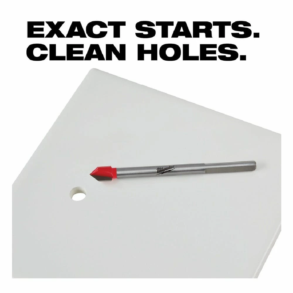 Milwaukee 3/16" Carbide Tipped Glass and Tile Drill Bit - 48-20-8981 - Power Tool Accessories 6 Milwaukee 3/16" Carbide Tipped Glass and Tile Drill Bit - 48-20-8981 - Power Tool Accessories - Image 4