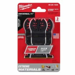 Milwaukee® Open-Lok™ 1-3/8" Titanium Enhanced Carbide Teeth Multi-Material Blade, 3 Pack - 49-25-1523 - Blades & Knives -Tools Online Store 951bd675958937c82012e503cedb82718f4eae47 24890366 2