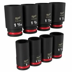 Milwaukee Shockwave™ Impact Duty™ 3/4" Drive SAE Deep 6 Point Socket Set, 8 Piece Set - 49-66-7018 - Sockets & Socket Sets -Tools Online Store 95741ca389f9bfbf12f24e55c69c59b56190197b 24890374 2