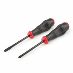Tekton 2-pc Ph/Sl 4 in Driver Set [HT Blk Oxd] (#2 1/4in) DRV41209-S - Screw Drivers