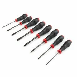 Tekton 8-pc Ph/Sl 4 in Driver Set [HT Blk Oxd] (#0-3 1/8-5/16in) DRV41215-S - Screw Drivers