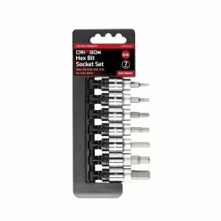 Crimson Force Tools 7 Piece 3/8" Drive Hex Bit Socket Set, SAE - 7019029 - Sockets & Socket Sets