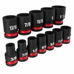 Milwaukee Shockwave™ Impact Duty™ 1/2" Drive SAE Standard 6 Point Socket Set, 12-Piece - 49-66-7010 - Sockets & Socket Sets -Tools Online Store abf74bbf8e2289bce34b69cef16247e6f33fa37f 24890371 2