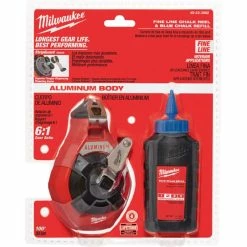 Milwaukee 100' Fine Line Chalk Kit with Blue Chalk 48-22-3992 - Hand Tools