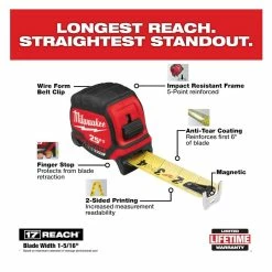 Milwaukee 25' Wide Blade Magnetic Tape Measure - 48-22-0225M - Measuring Tools -Tools Online Store bf59f53f1e20e932f267317b0ccacea5aad97e2e 2022010364 8