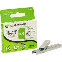 Surebonder Number 3 Light Duty 1/4 Inch Staples 55114 - Staple Guns