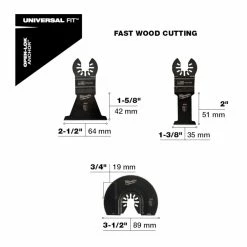 Milwaukee® Open-Lok™ 3 Piece Wood Cutting Multi-Tool Blade Variety Pack - 49-10-9004 - Blades & Knives -Tools Online Store cafec1982e19e13e3b518145926e1a0c52a0e536 24890348 4