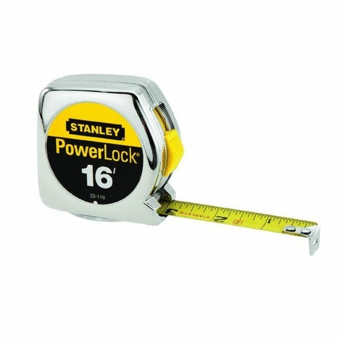 Stanley Tools PowerLock 3/4" Blade Measuring Tape, 16' - 33-116 - Measuring Tools 3 Stanley Tools PowerLock 3/4" Blade Measuring Tape, 16' - 33-116 - Measuring Tools