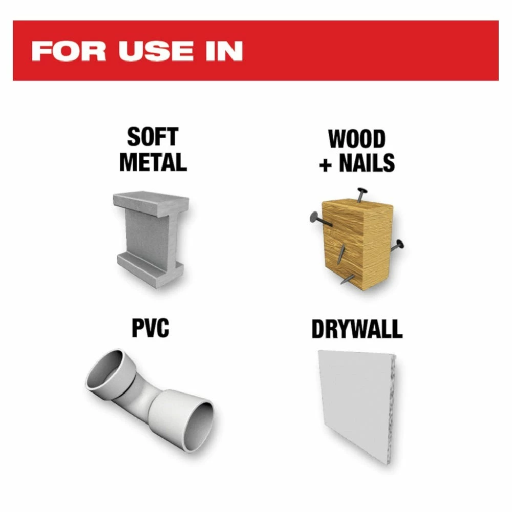 Milwaukee® Open-Lok™ 1-3/4" Titanium Enhanced Bi-Metal Metal Blade, 1 Pack - 49-25-1261 - Blades & Knives 9 Milwaukee® Open-Lok™ 1-3/4" Titanium Enhanced Bi-Metal Metal Blade, 1 Pack - 49-25-1261 - Blades & Knives - Image 7