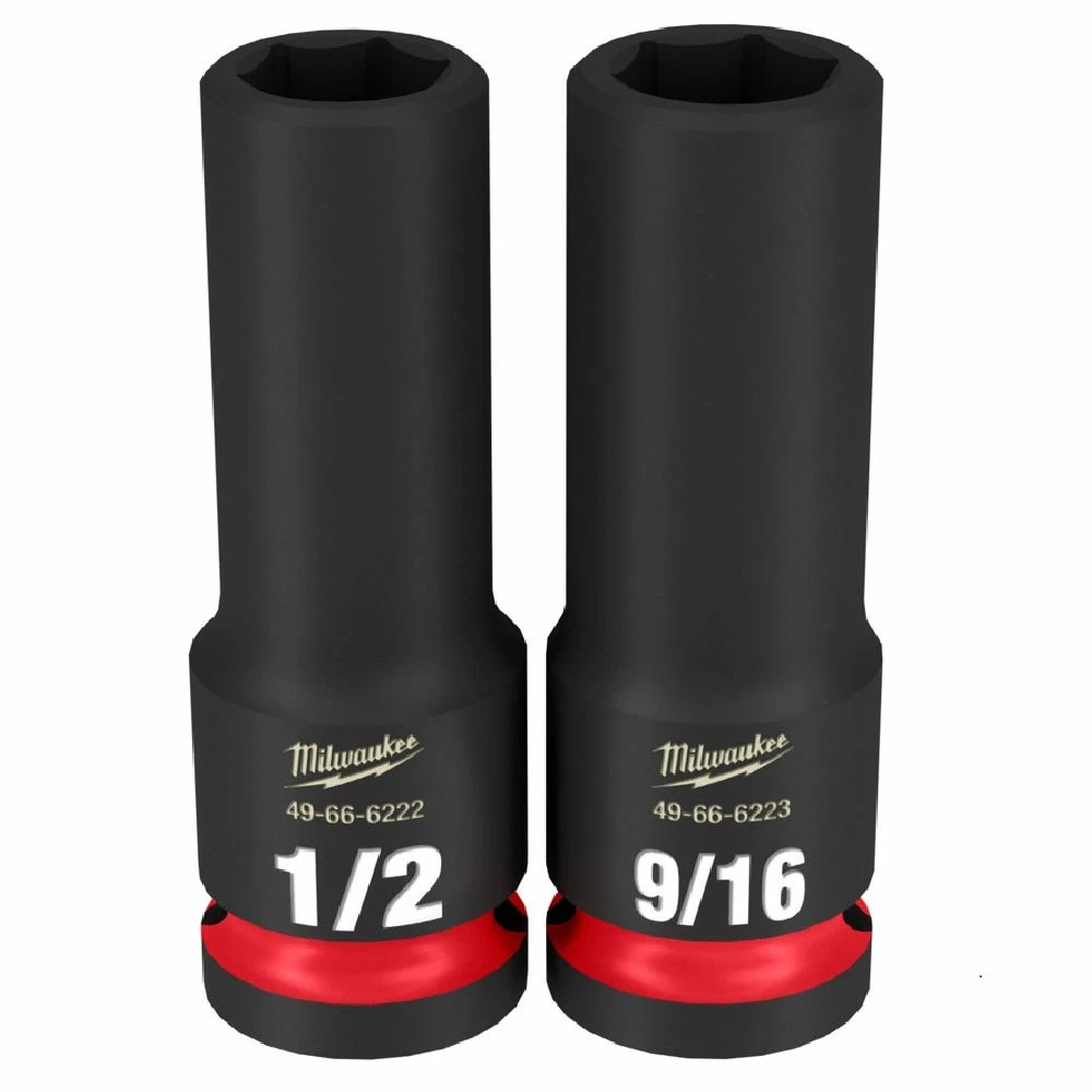 Milwaukee Shockwave™ Impact Duty™ 1/2" Drive SAE Deep 6 Point Socket Set, 12-Piece Set - 49-66-7011 - Sockets & Socket Sets 5 Milwaukee Shockwave™ Impact Duty™ 1/2" Drive SAE Deep 6 Point Socket Set, 12-Piece Set - 49-66-7011 - Sockets & Socket Sets - Image 3